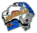 Map of Australia - Fridge Magnet