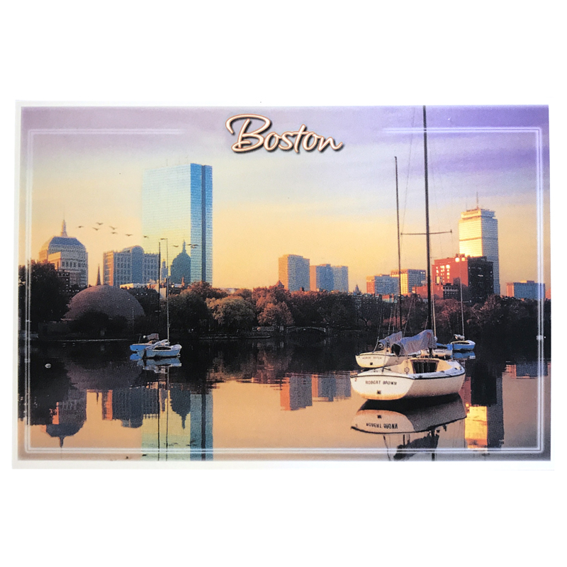 Boston Sunset Skyline Souvenir Postcard, 6x4