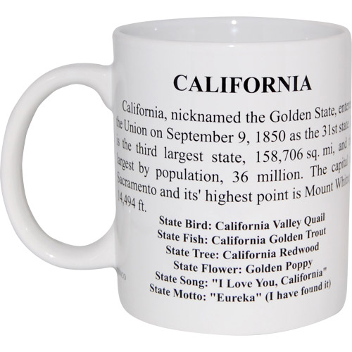 California State Flag Mug - White, photo-1