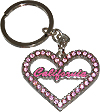 California Love Heart Keychain