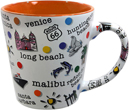 Southern California Coast Coffee Mug, Orange