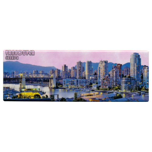 Panoramic View of Vancouver - Canada Souvenir Magnet, 4-5/8L