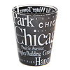 Chicago Letter Shot Glass, Black
