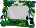 Panda Bear with Bamboo Picture Frame - 8W x 6H