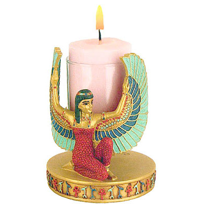 Winged Isis Candle Holder, 3.5L