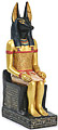 Seated Anubis Figurine, 8.5H
