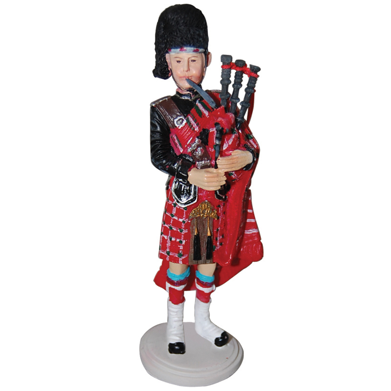 Scottish Piper Figurine, 6.25H, photo-1