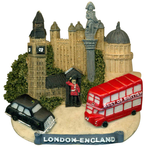 London - England Collage 3D Magnet