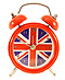 Union Jack Mini Alarm Table Clock - 3H