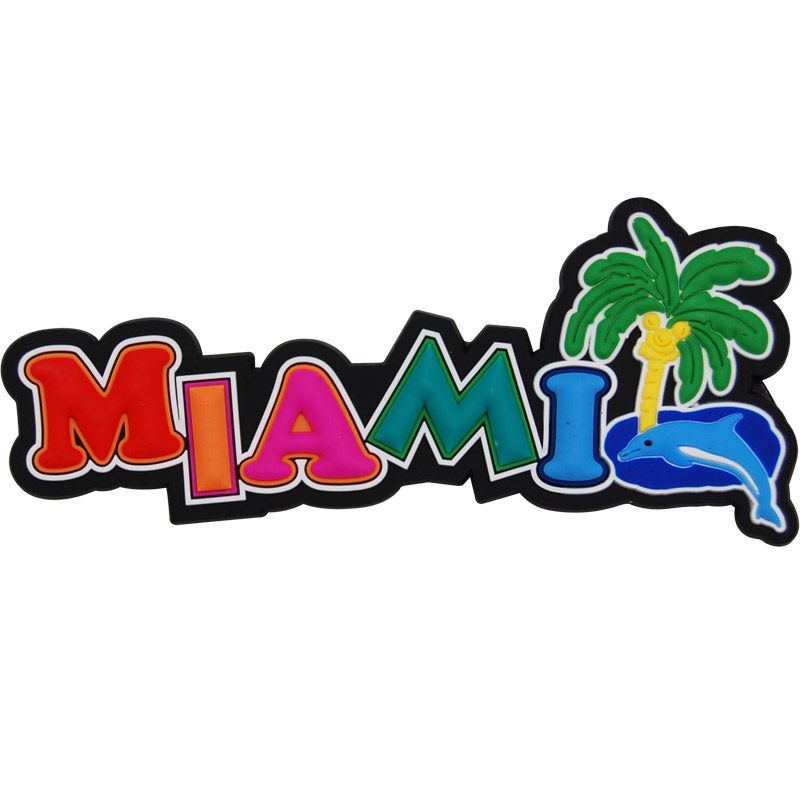 Miami Block Letter Souvenir Magnet
