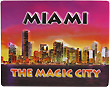 Miami, The Magic City Fridge Magnet - 3D Embossed Plastic