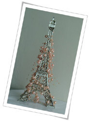 Eiffel Tower Decoartion with Pearls
