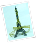 Eiffel Tower decoration with ribbon