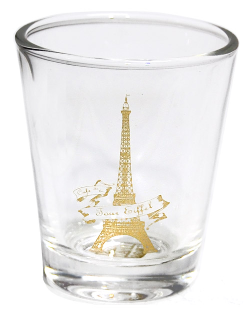 Eiffel Tower Shot Glass - Gold