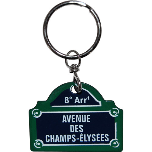 Paris Street Sign Keychain, Avenue Des Champs-Elysees