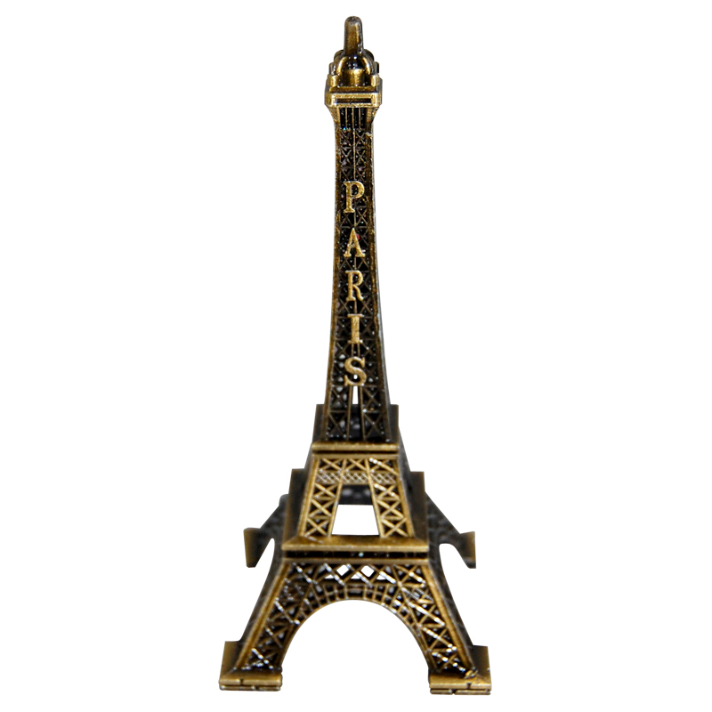 5 Eiffel Tower Mini Replica, Antique Gold, photo-1