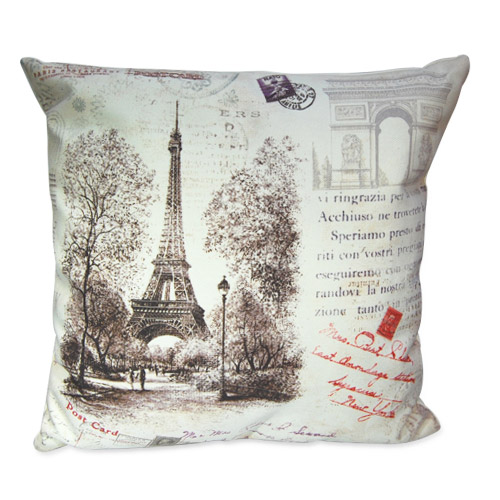 Decorative French Pillows - Eiffel Tower Themed