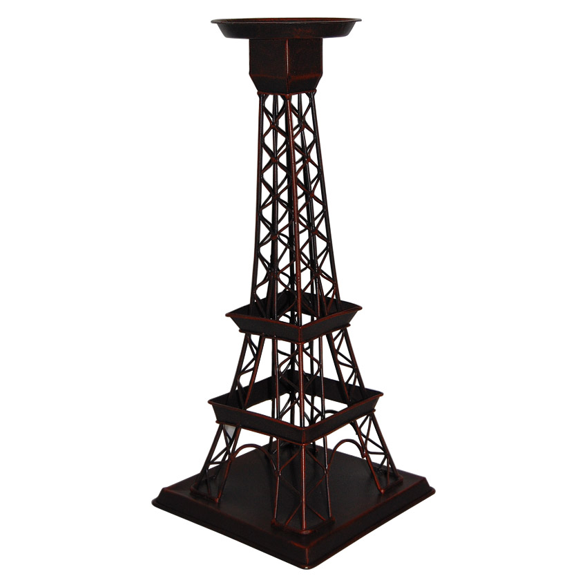 14 Eiffel Tower Chic Candle Holder, Copper