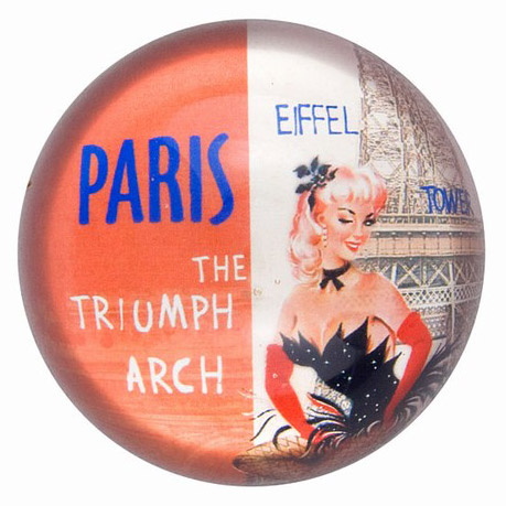 Chic French Style Paperweight - Arc de Triomphe & Eiffel Tower