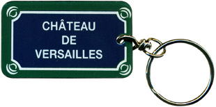 Paris Street Sign Keychain, Chateau De Versailles