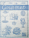 European Tea Towel - Blue Gourmet