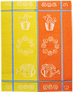 European Tea Towel - Yellow Flowers