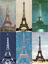 Paris Eiffel Tower - Set of 6 Museum Magnets