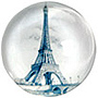 Paris Glass Magnet - Eiffel Tower