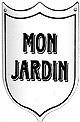 French Enamel Sign, Mon Jardin
