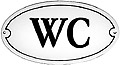 French Enamel Sign, W C