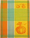European Tea Towel - Green Pumpkin