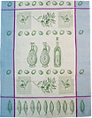 European Tea Towel - Blue Olives