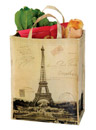 Old Postal Style Eiffel Tower Utility Tote