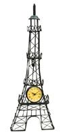 24 Eiffel Tower Wall Decor w/ Clock