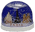Paris Monuments in a Snowglobe