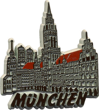Munich (Munchen) Refrigerator Magnet, 2-1/4H