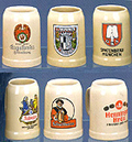 Assorted Germany Brewery Label Mugs, 5-3/4H