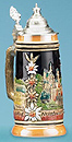 Neuschwanstein Beer Stein, 8-3/4H