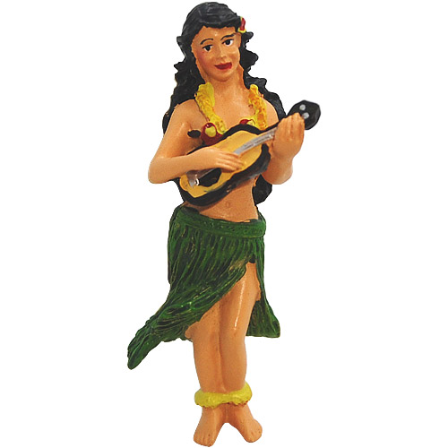 Hawaiian Hula Dancer Girl with Ukulele. Fridge Magnet