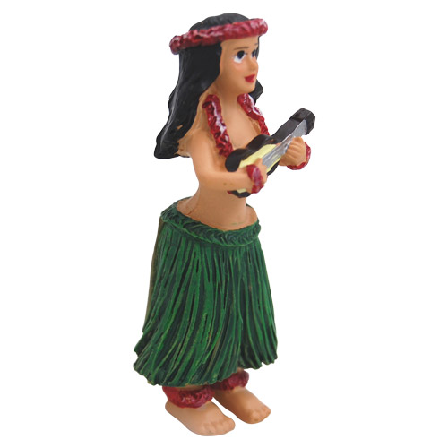 Hawaiian Hula Dancer Girl with Ukulele - Fridge Magnet, photo-1