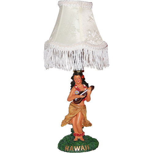 Hawaiian Hula Girl with Ukulele - Table Lamp