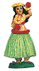 Hula Girl Doll with Flower
