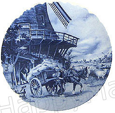 Delft Blue Decorative Plate - Miller 9.5D