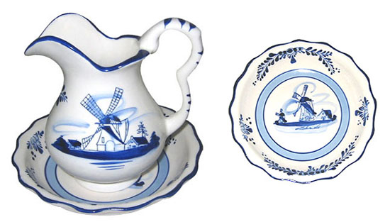 Delft Blue - Pitcher & Bowl Set