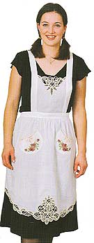 Rose Embroidery Apron