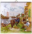 Dutch Tile with Color - Fisherman, 6