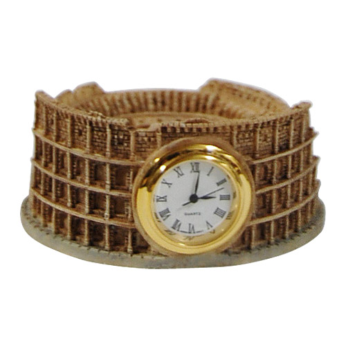 Italy Souvenir Colosseum Table Clock - 2.75L