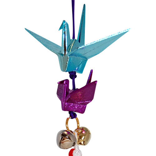 Cranes, Japanese Lucky Charm - Blue & Assorted
