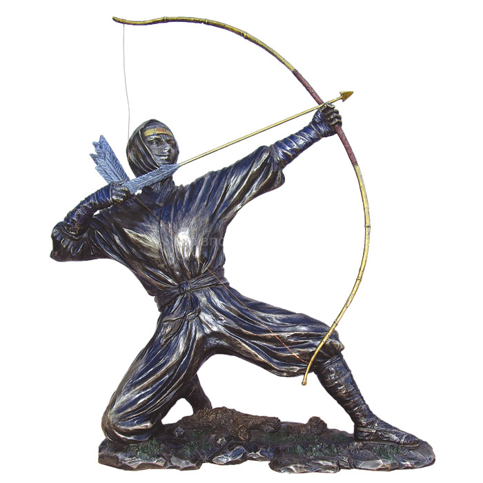 Ninja Sculpture - Shooting An Arrow 9.5x8