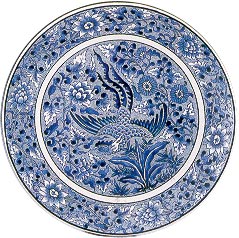 12.5 Serving Plate, Blue Phoenix
